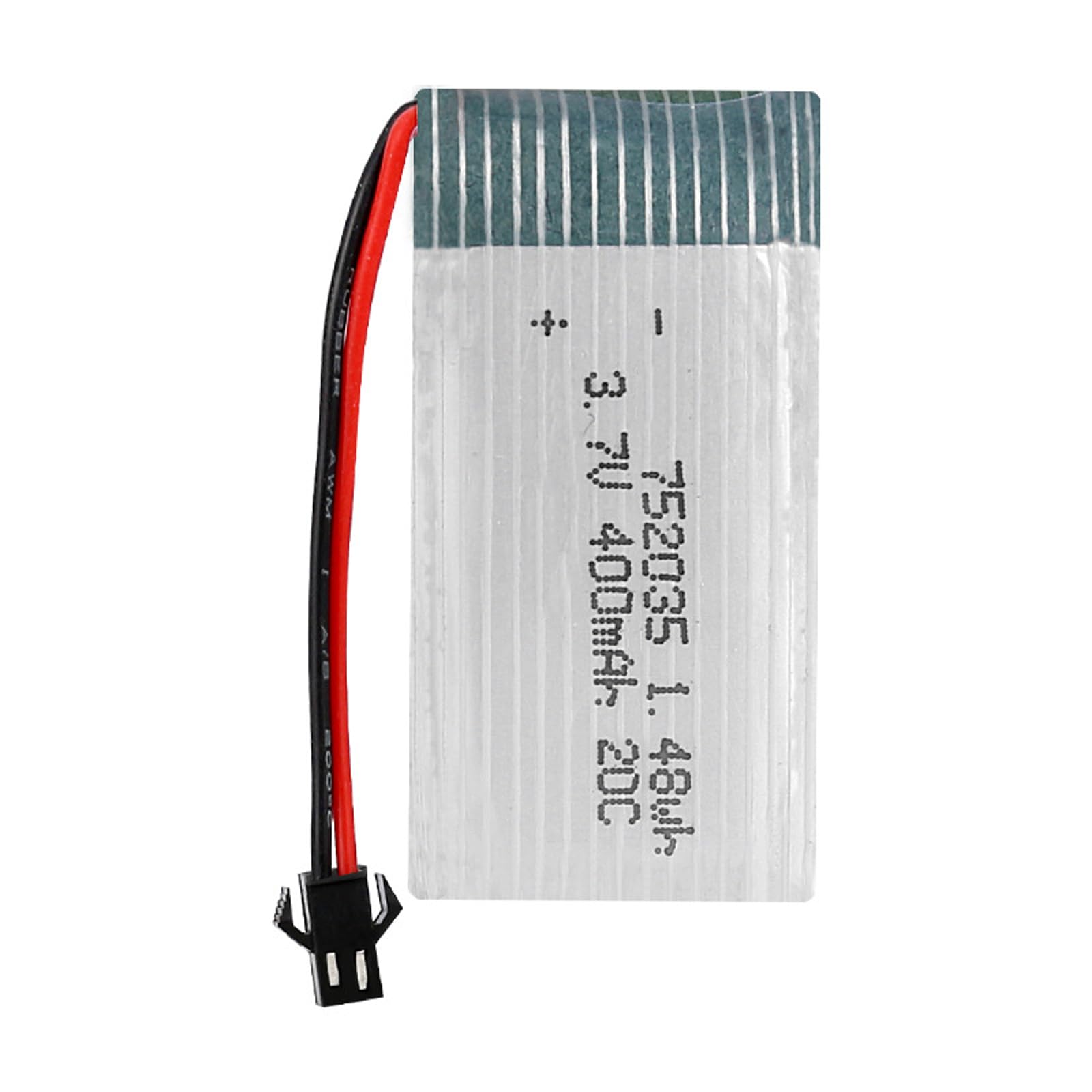 Amazon.co.jp: リチウムポリマーバッテリー 3.7V 400mAh 752035 20C